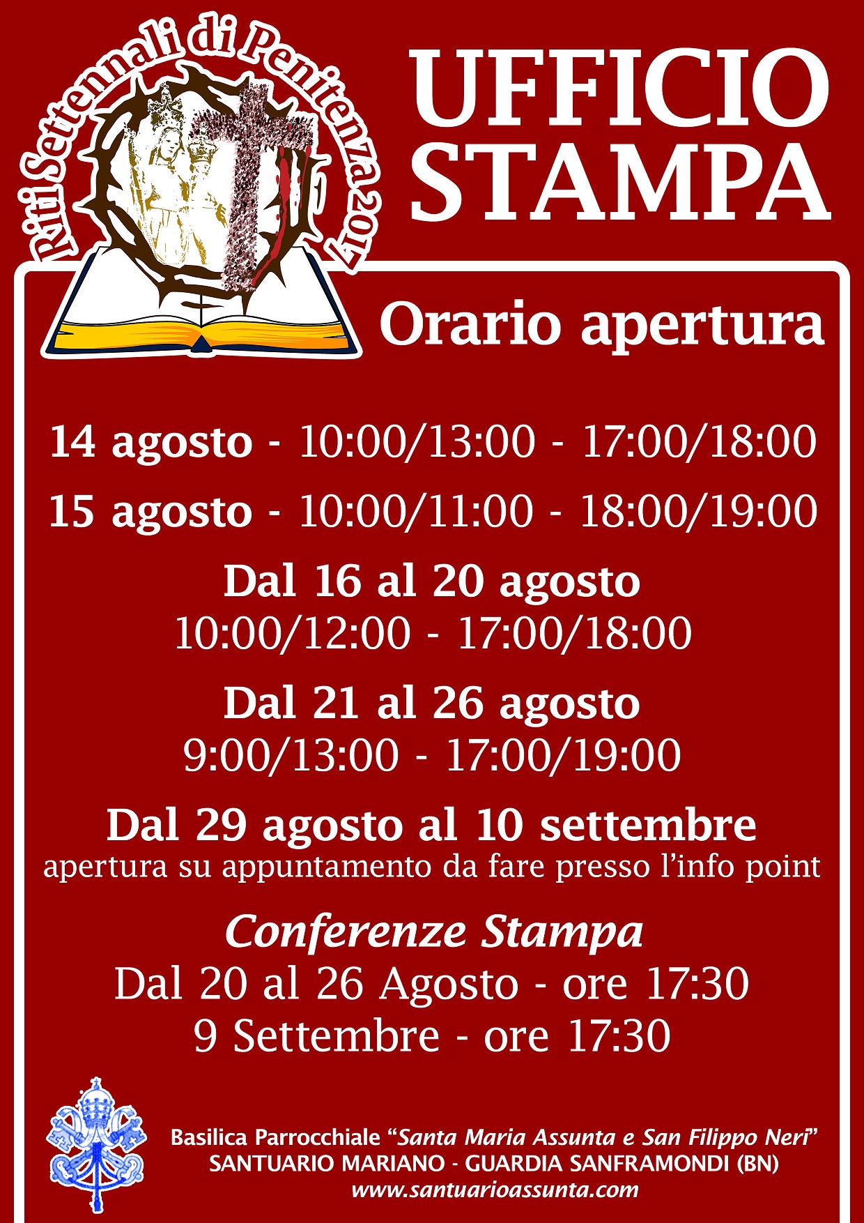 orari ufficio stampa
