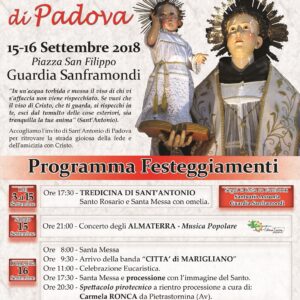 programma santantonio 2018