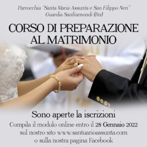 Matrimonio corso 2022